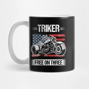 US Flag Trike Trikers Design Motorcycle Trikes Gift for Triker Mug